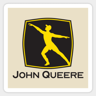 John Queere Black Sticker